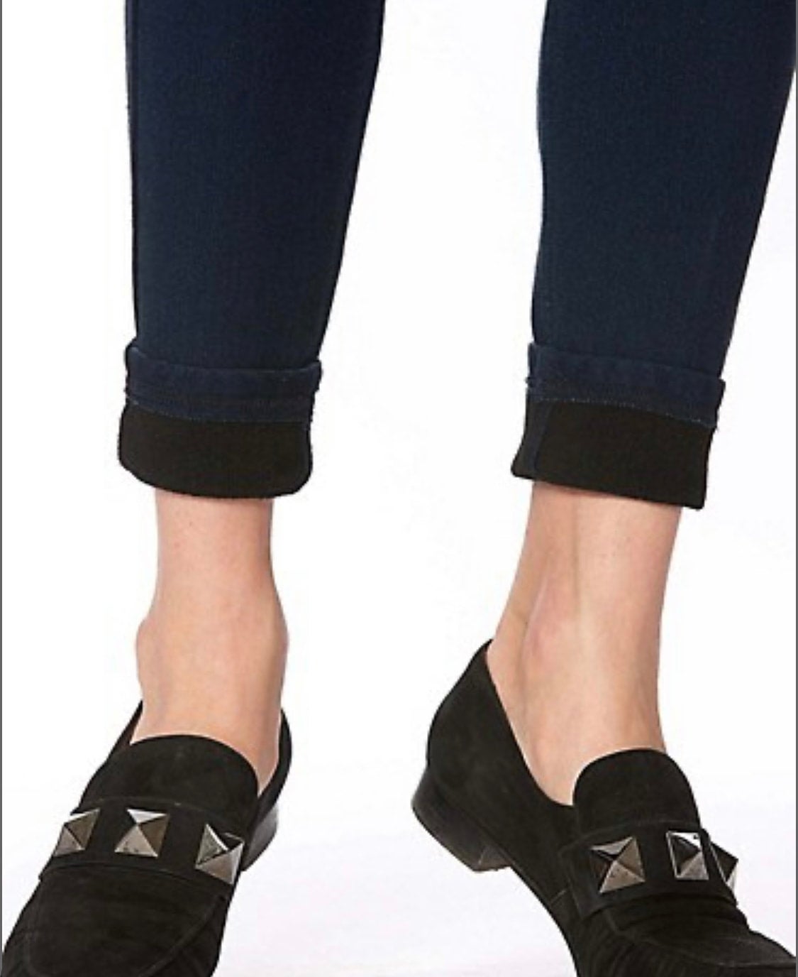 Hue women's ultra soft top fleece lined denim leggings