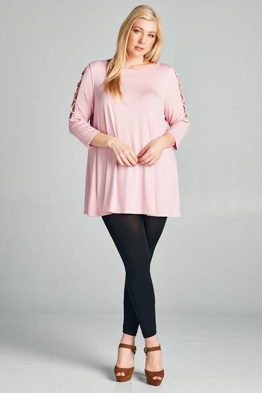 Plus size criss hot sale cross sweater