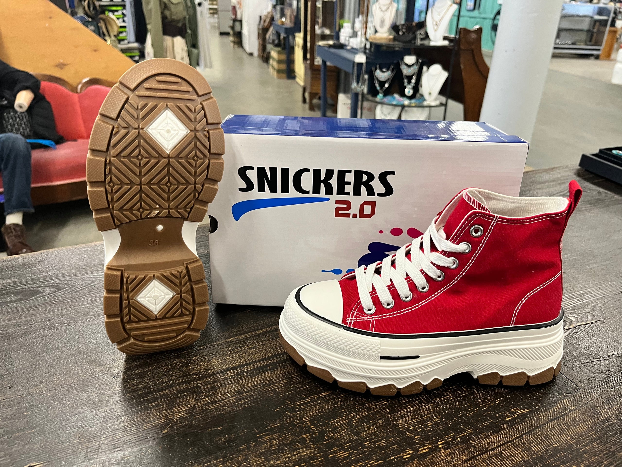 SNICKERS 2245001 Canvas Shoe ladies red