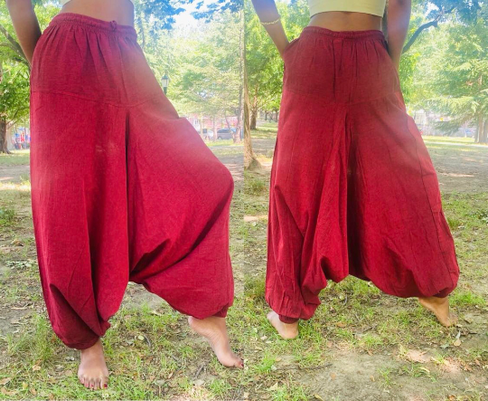 Harem yoga pants cotton discount